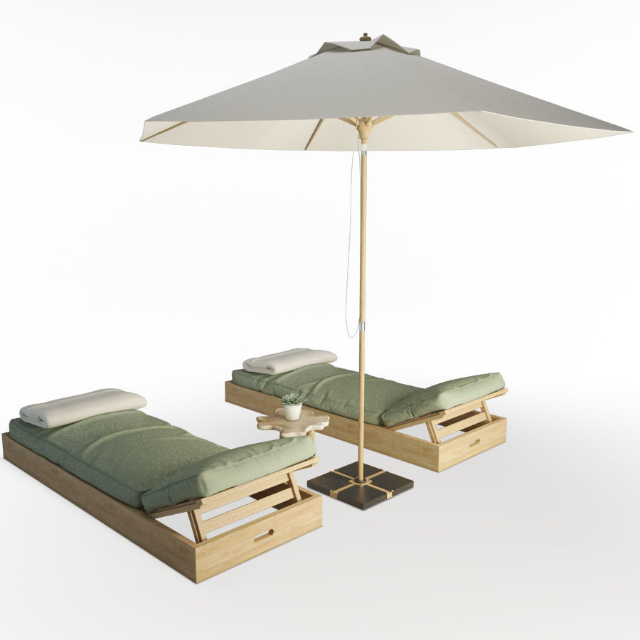 Restaurant Furniture Set 03 3D model_55