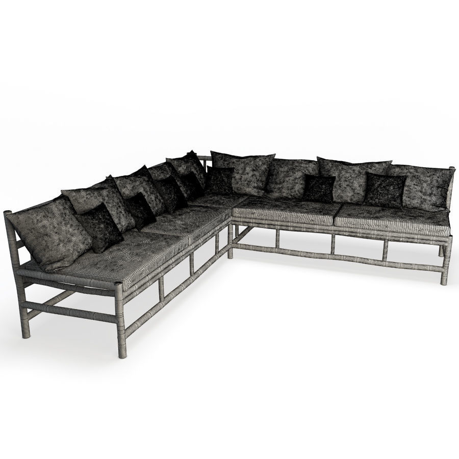 Restaurant Furniture Set 03 3D model_32