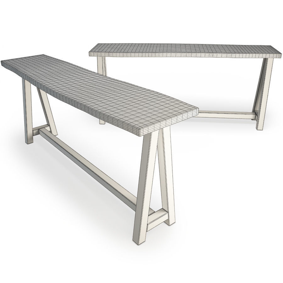 Restaurant Furniture Set 03 3D model_42