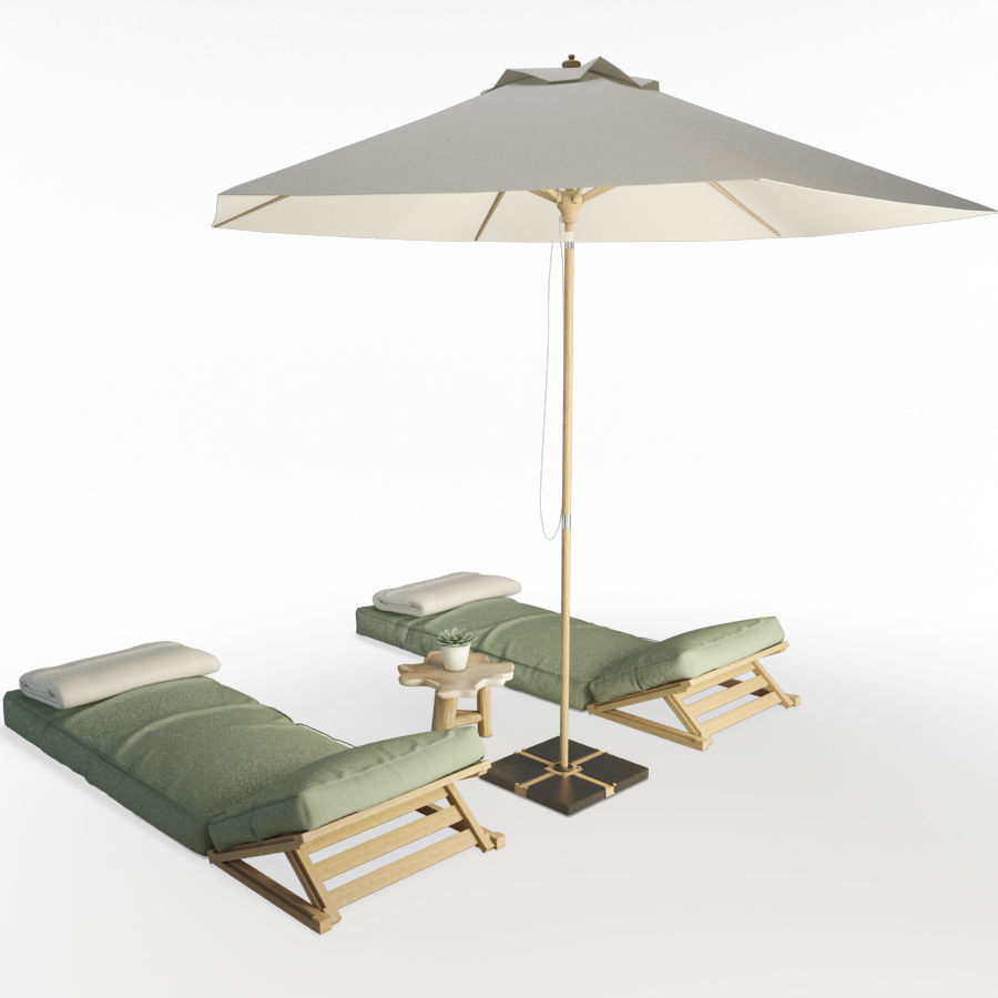 Restaurant Furniture Set 03 3D model_59