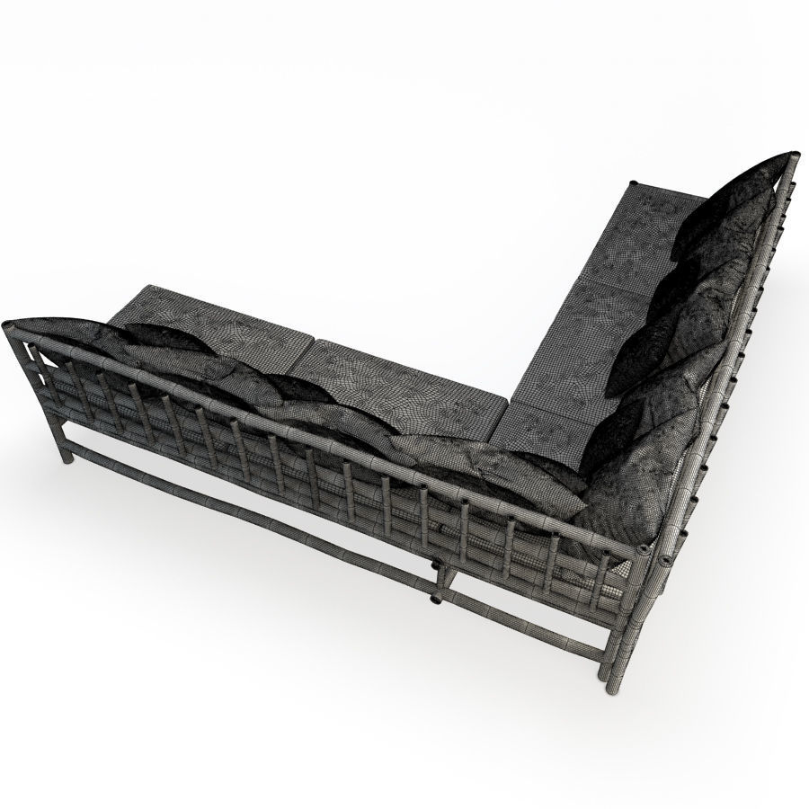 Restaurant Furniture Set 03 3D model_34