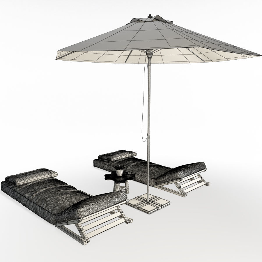 Restaurant Furniture Set 03 3D model_60