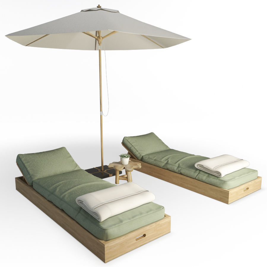 Restaurant Furniture Set 03 3D model_53