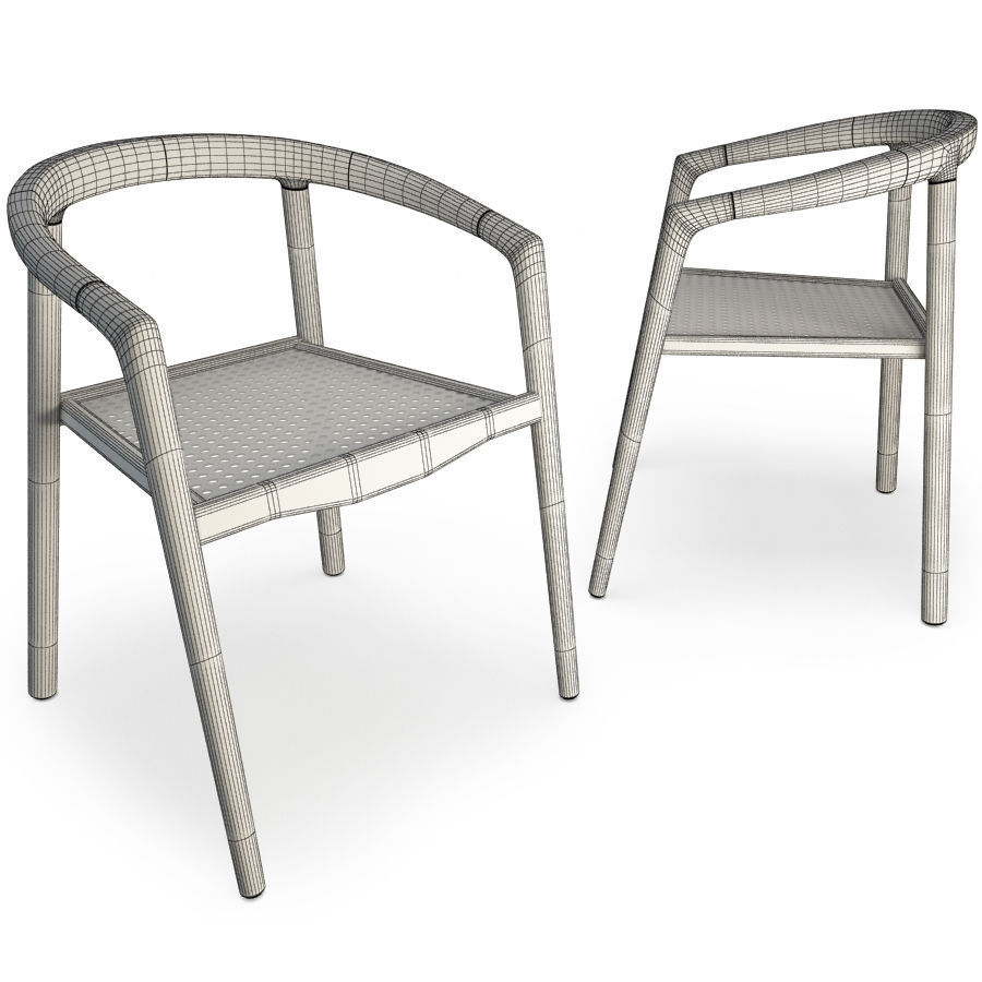 Restaurant Furniture Set 03 3D model_20
