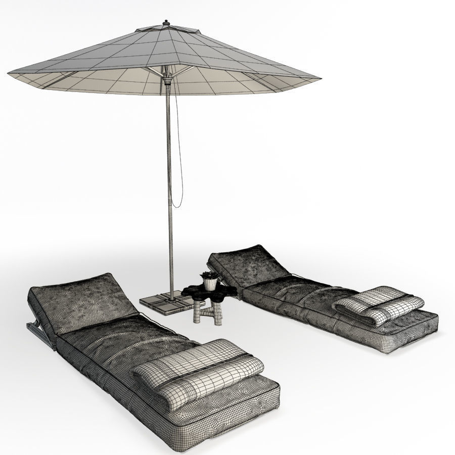 Restaurant Furniture Set 03 3D model_58