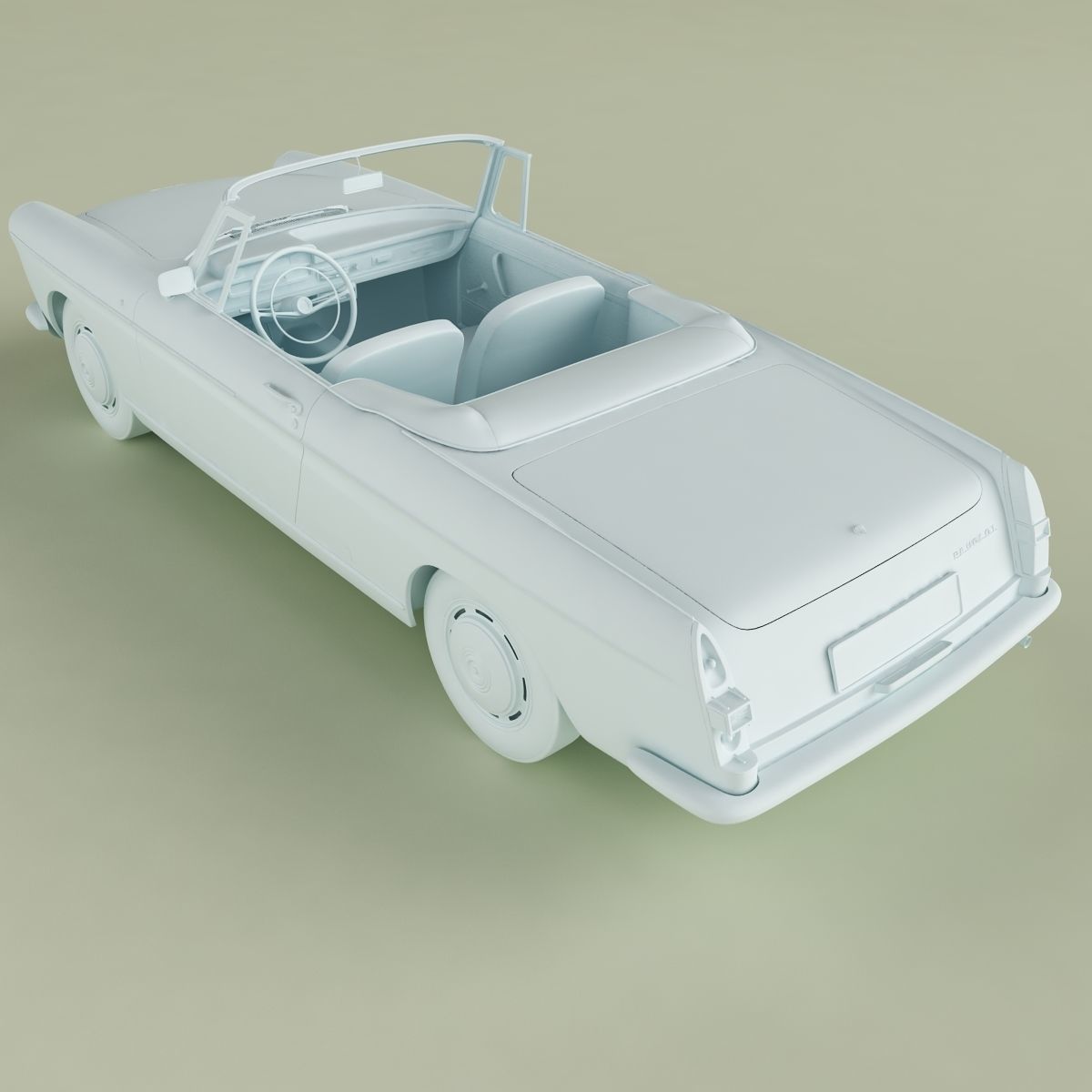 Peugeot 404 Cabriolet 3D model_12