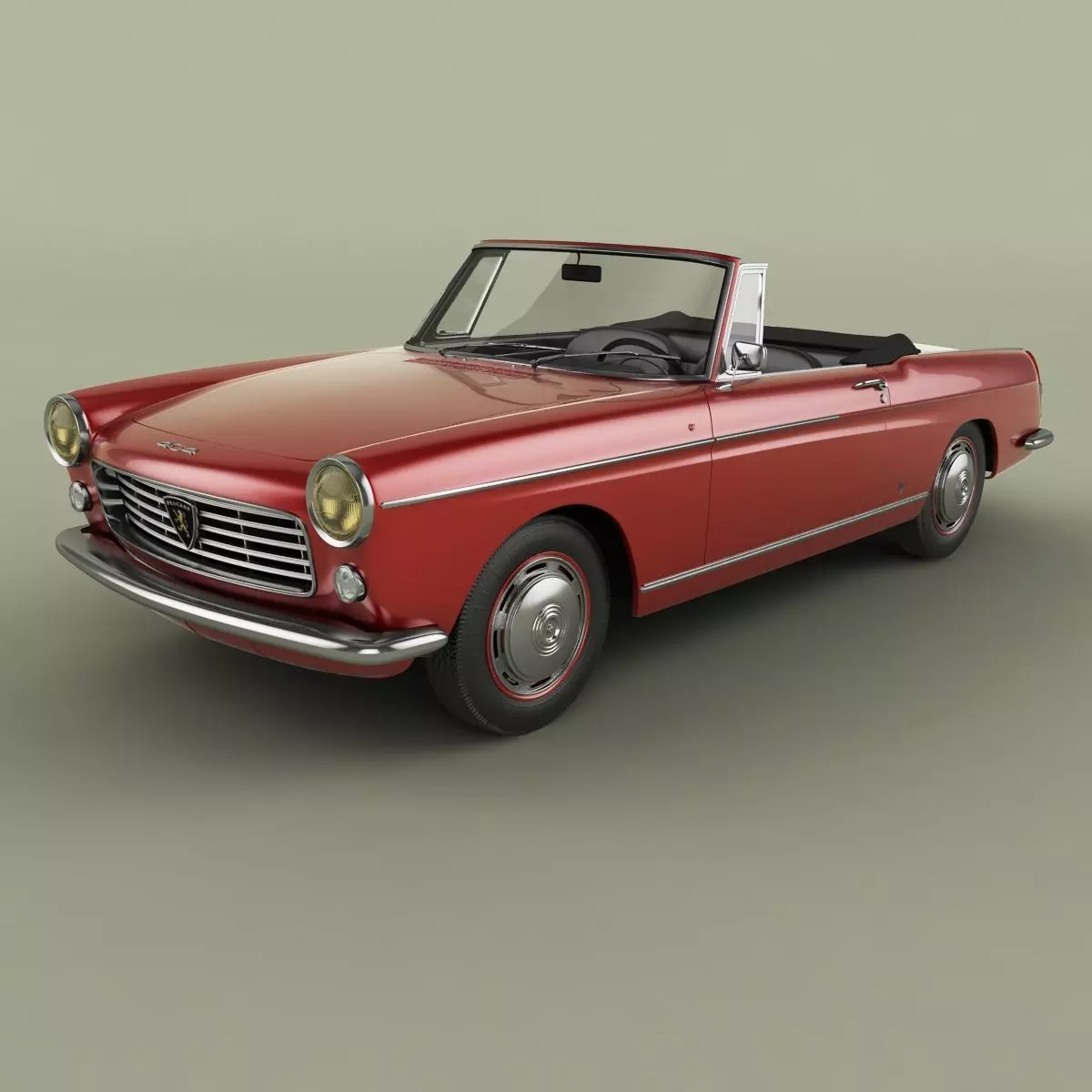 Peugeot 404 Cabriolet 3D model_0