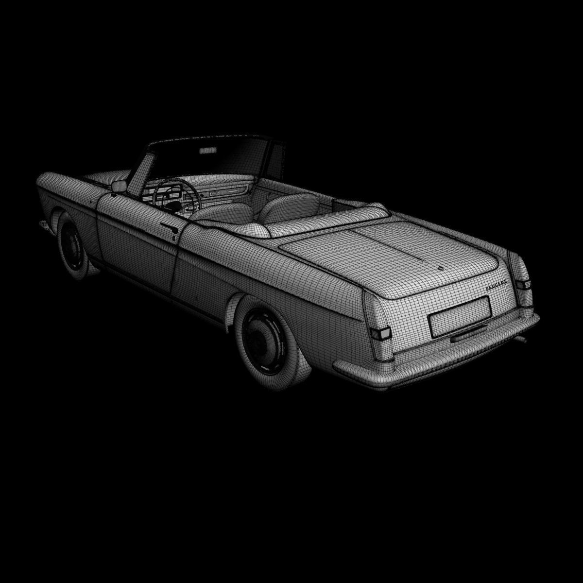 Peugeot 404 Cabriolet 3D model_16