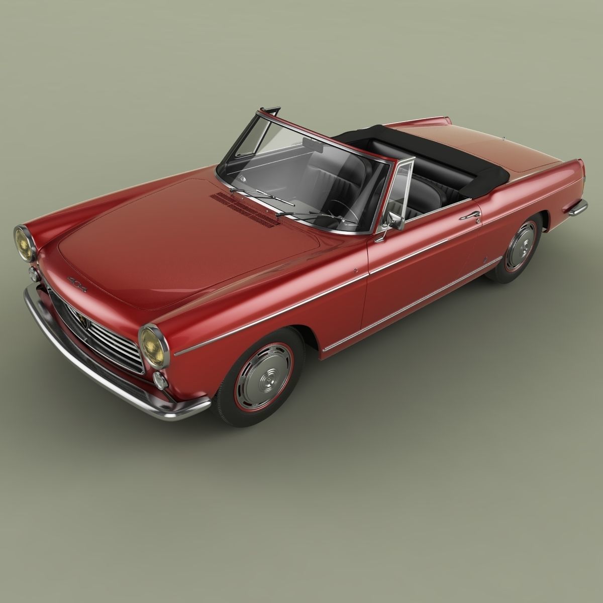 Peugeot 404 Cabriolet 3D model_5