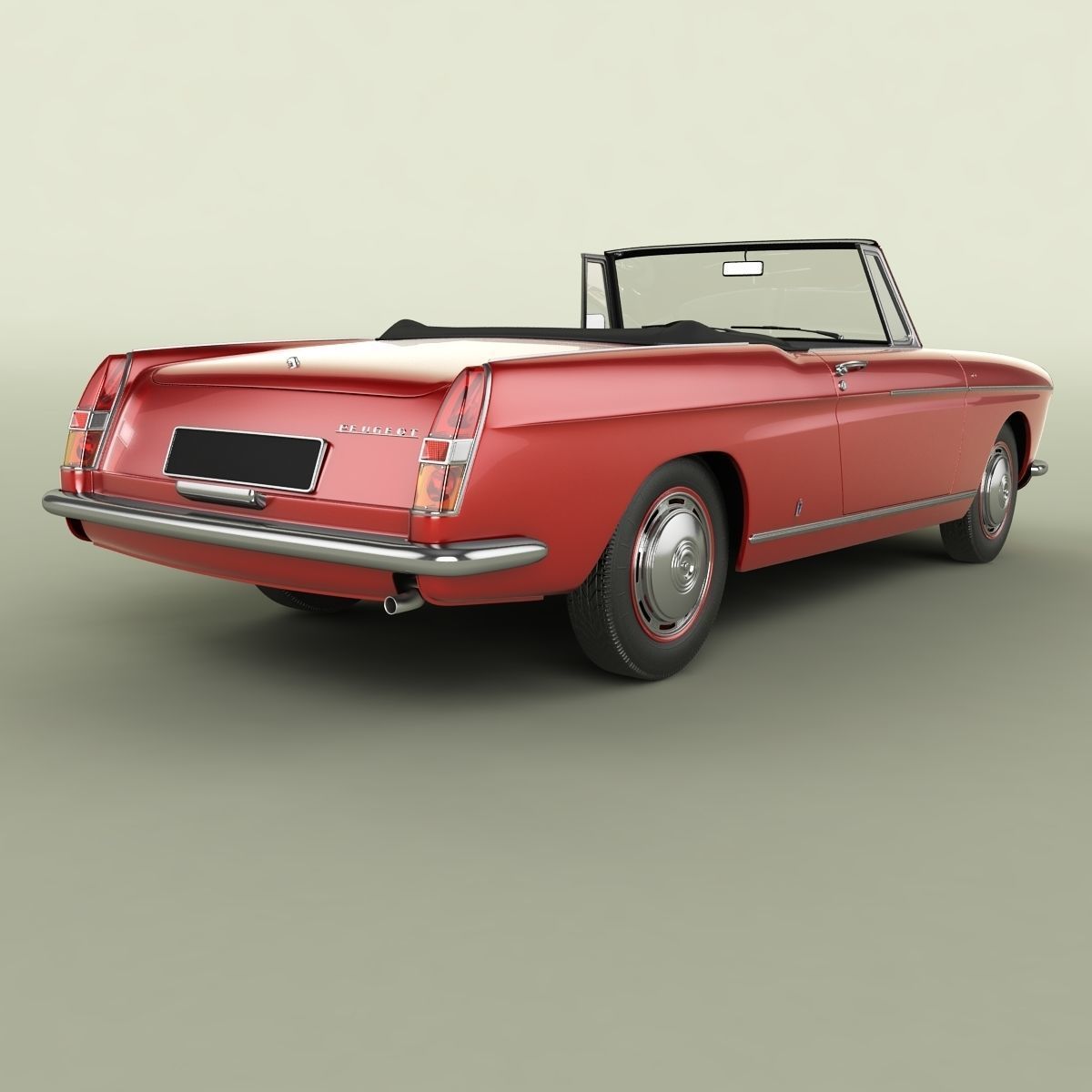 Peugeot 404 Cabriolet 3D model_2