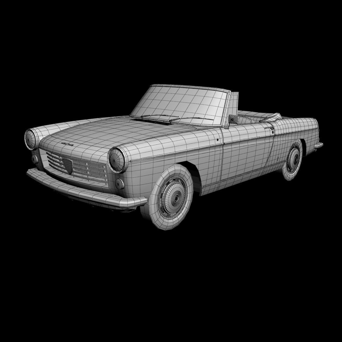 Peugeot 404 Cabriolet 3D model_13