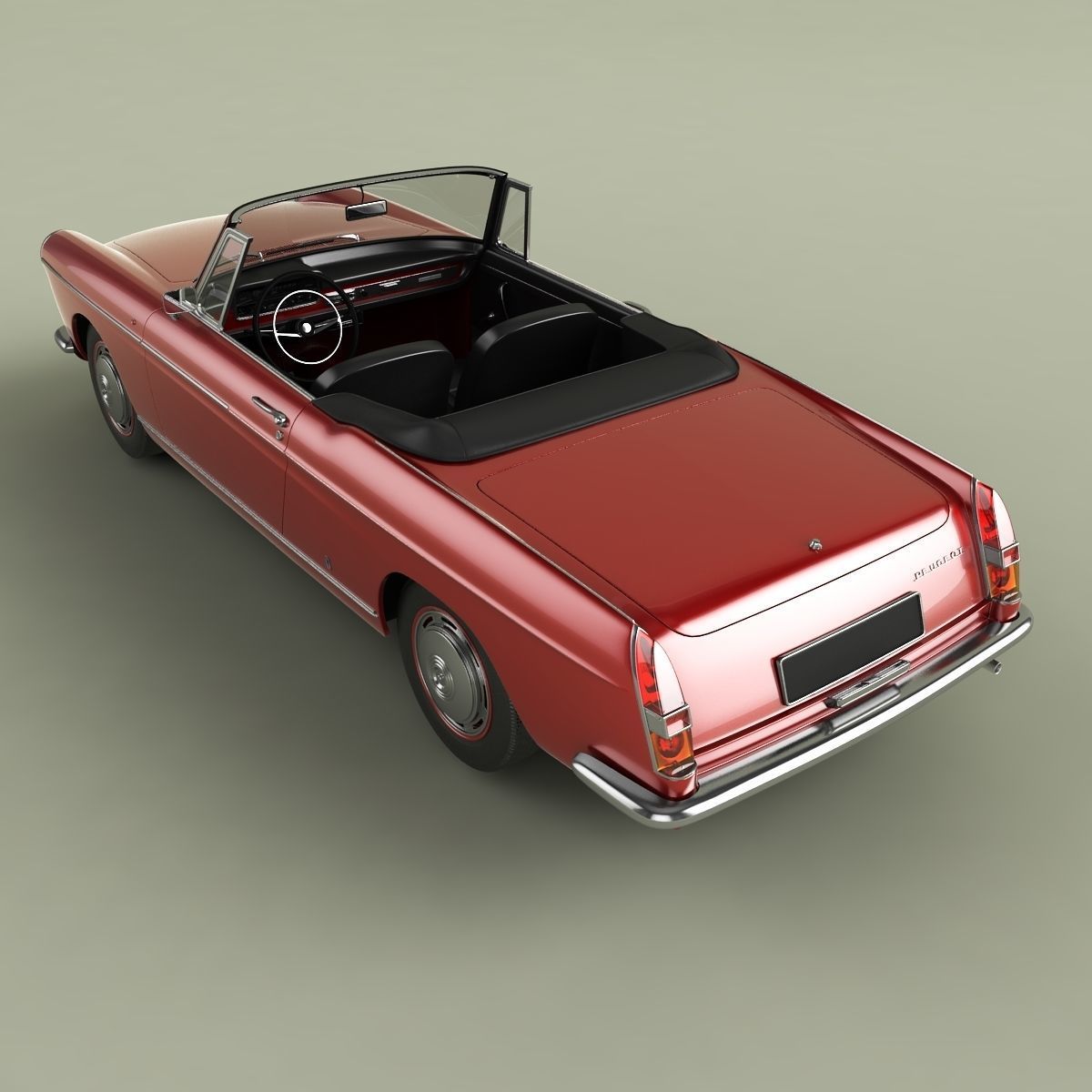 Peugeot 404 Cabriolet 3D model_7