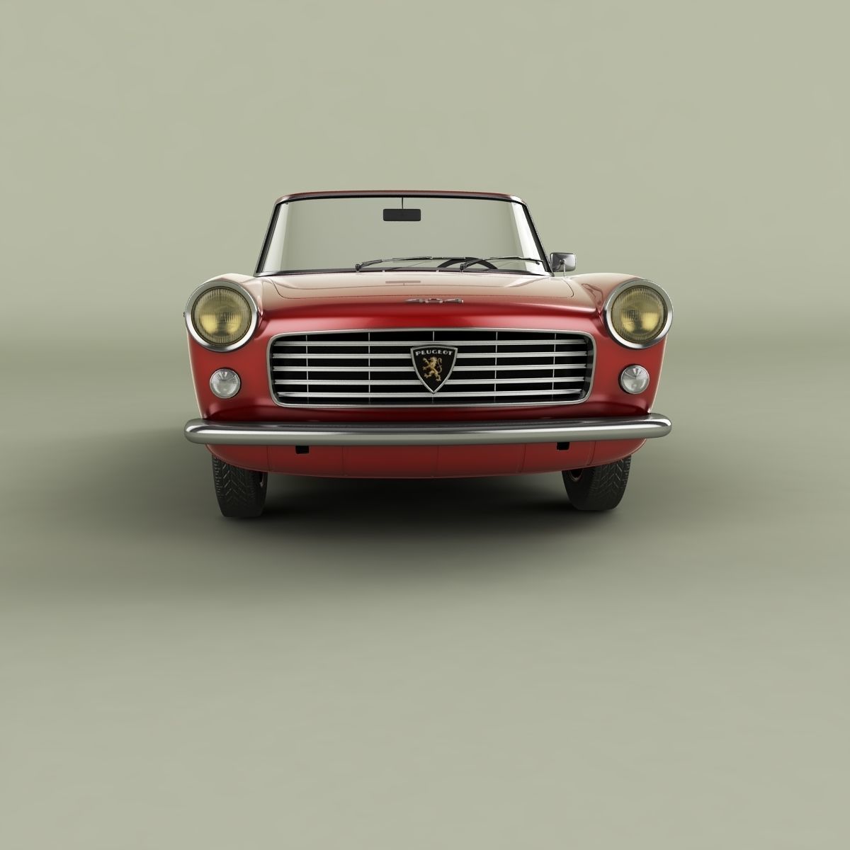 Peugeot 404 Cabriolet 3D model_4