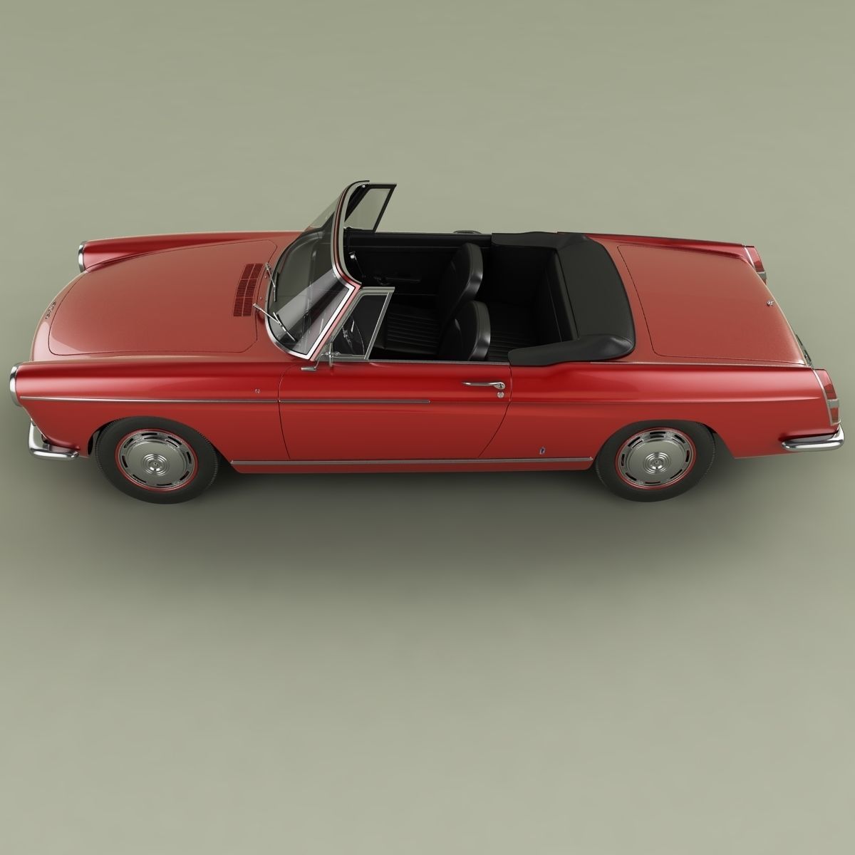 Peugeot 404 Cabriolet 3D model_6