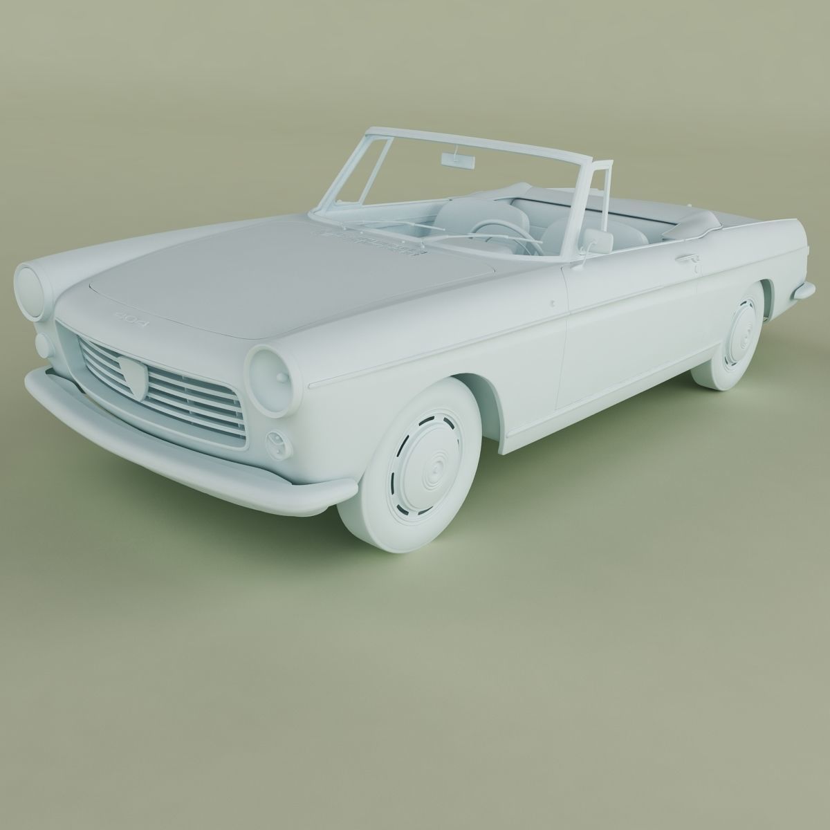 Peugeot 404 Cabriolet 3D model_10