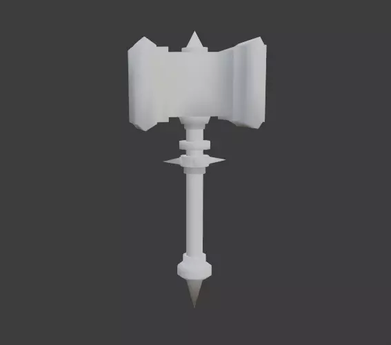 LowPoly Hammer Free 3D model