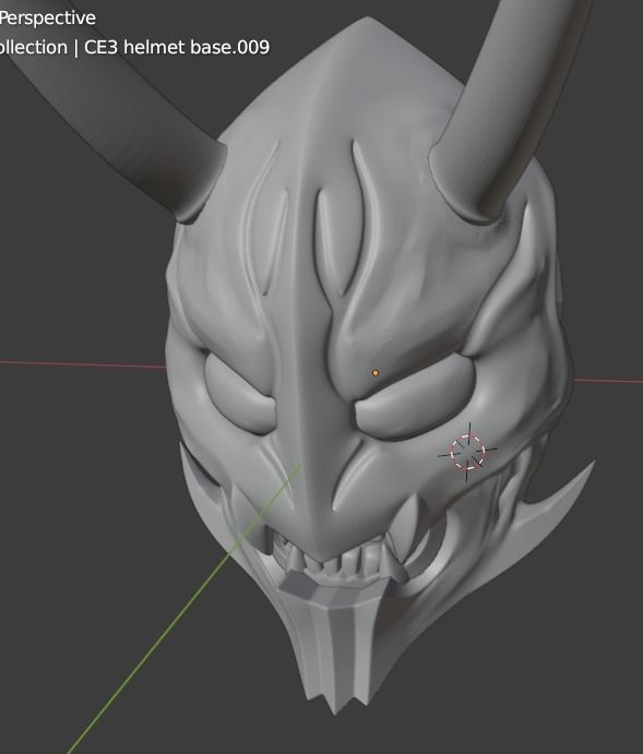 Kamen Rider Den-O Momotaros 3D printable helmet 3D print model_7