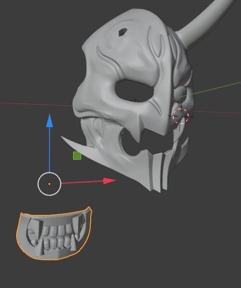 Kamen Rider Den-O Momotaros 3D printable helmet 3D print model_15
