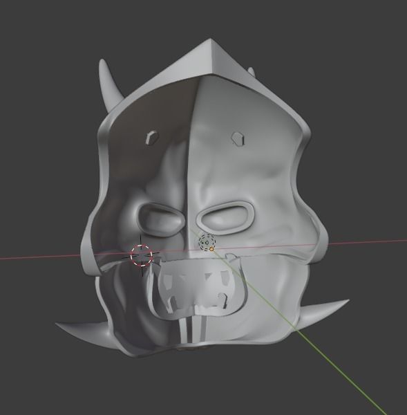 Kamen Rider Den-O Momotaros 3D printable helmet 3D print model_12