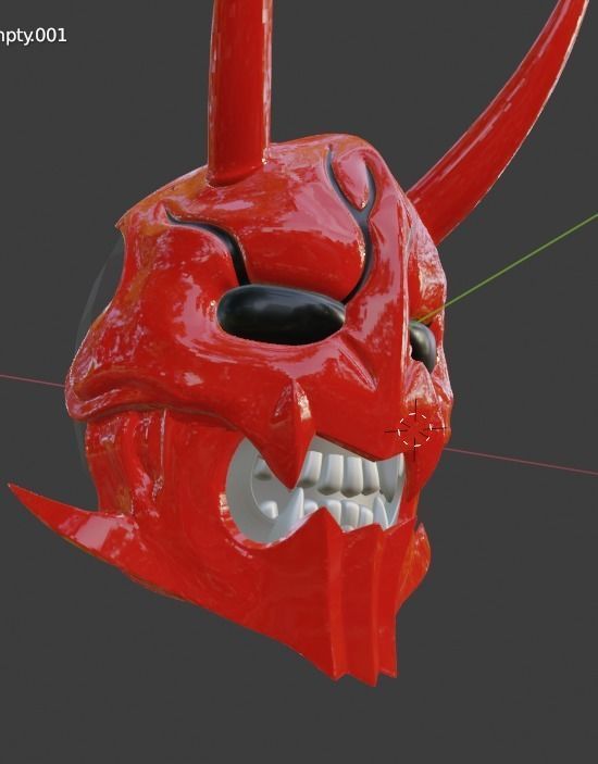 Kamen Rider Den-O Momotaros 3D printable helmet 3D print model_3