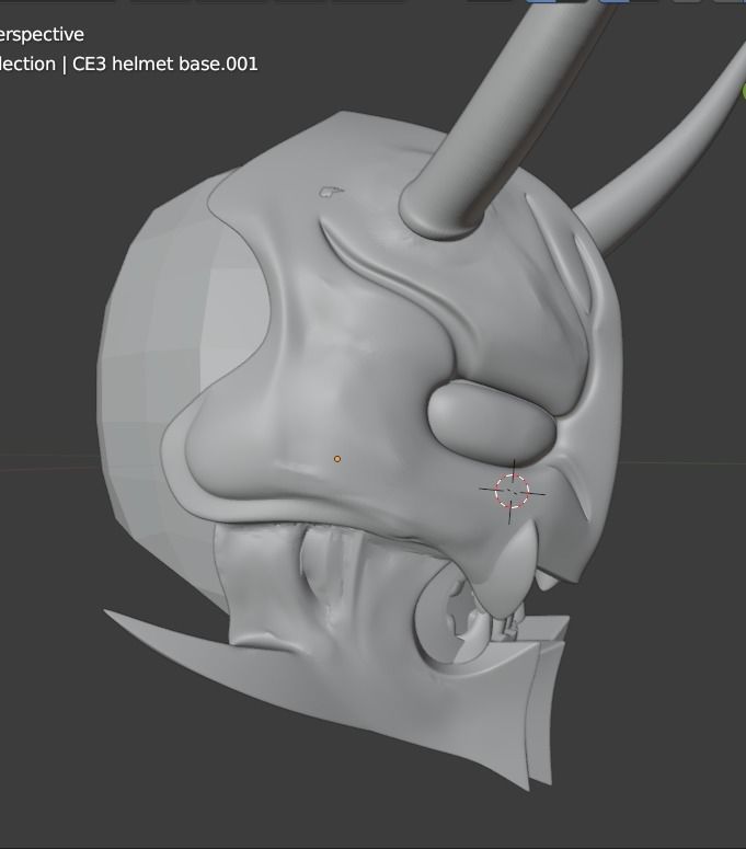 Kamen Rider Den-O Momotaros 3D printable helmet 3D print model_9