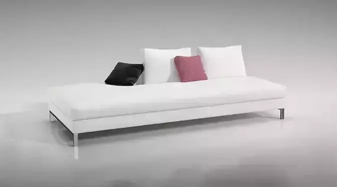 White Modern Lounger