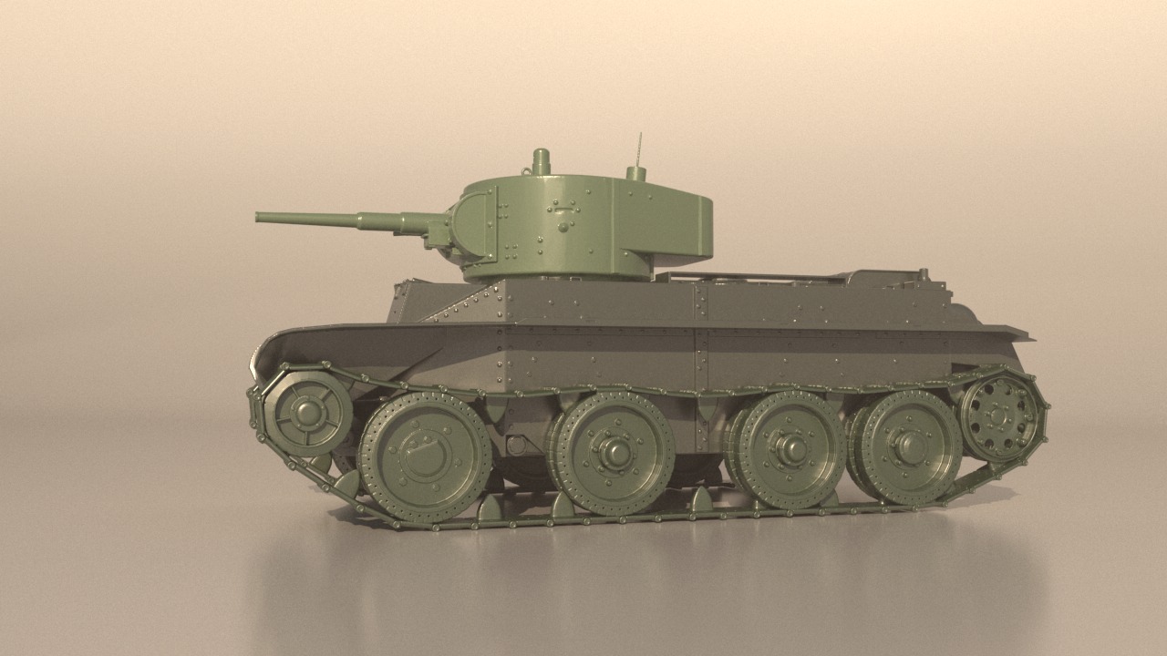 Tank BT-5 for 3D Print 3D print model_6