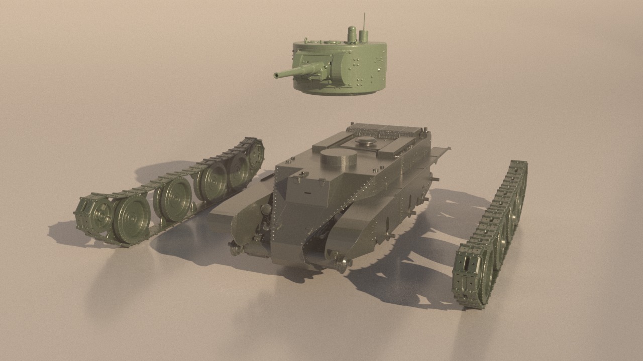 Tank BT-5 for 3D Print 3D print model_2