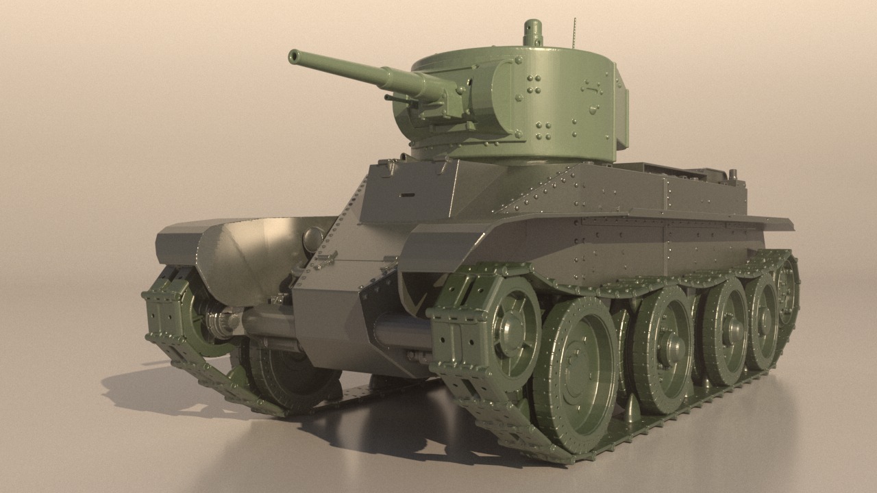 Tank BT-5 for 3D Print 3D print model_7