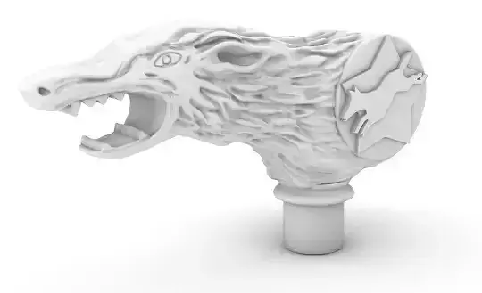 The Wolfman 1941 Cane Topper 3D print model