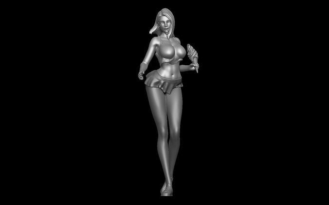 Summer girl - NSFW 3D print model