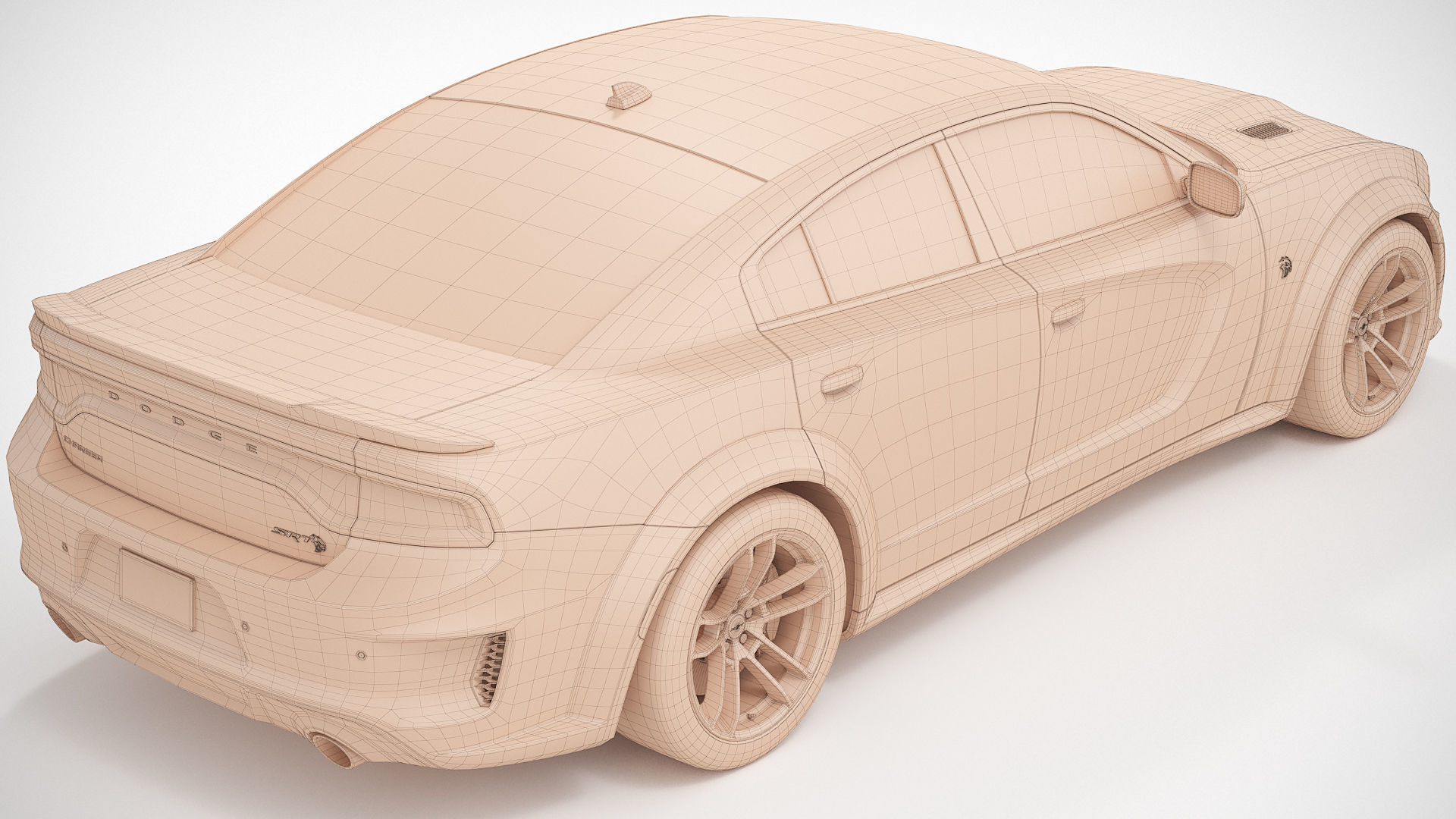 Dodge Charger Hellcat Widebody 2021 3D model_18