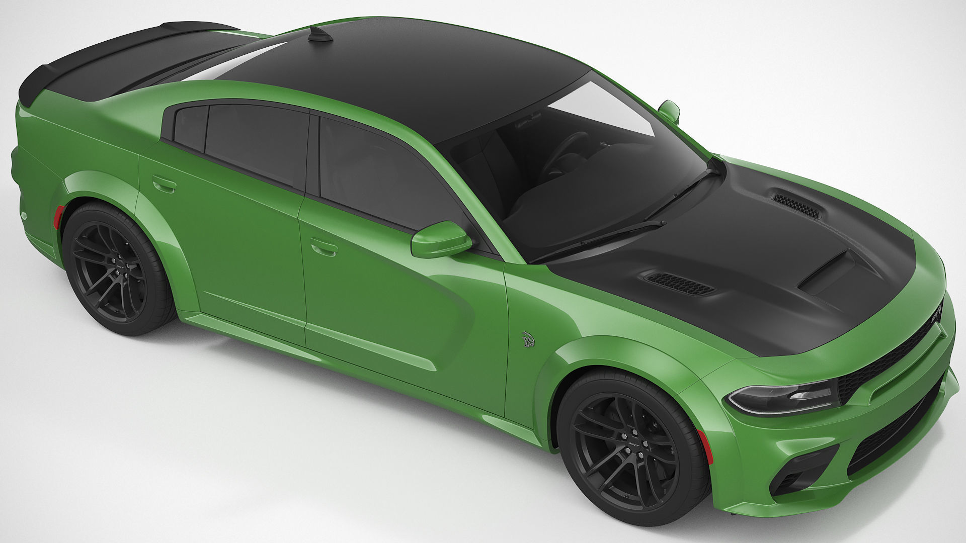 Dodge Charger Hellcat Widebody 2021 3D model_6