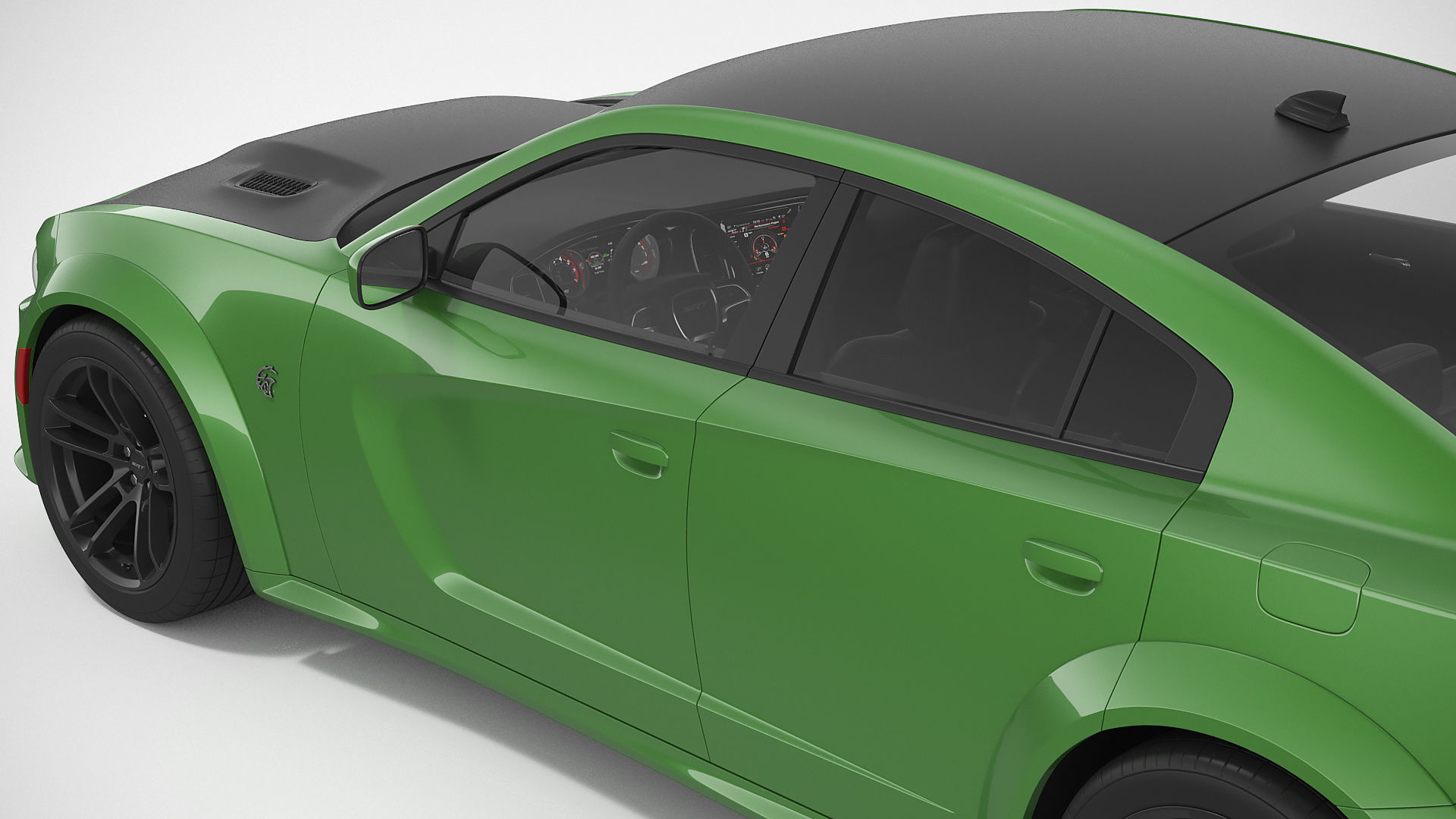 Dodge Charger Hellcat Widebody 2021 3D model_13