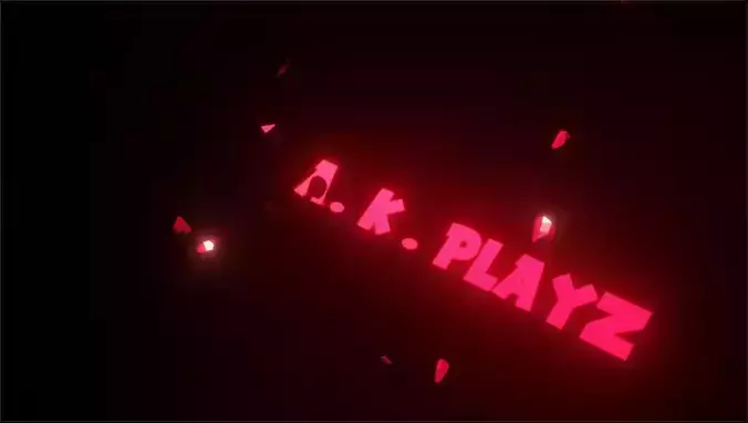 Gaming Intro template Free 3D model