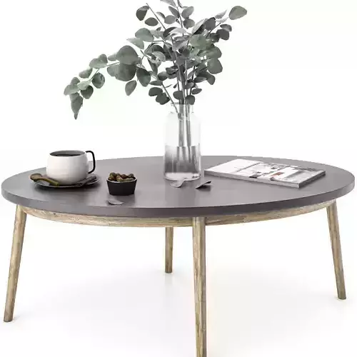 coffe table set 4 3D model