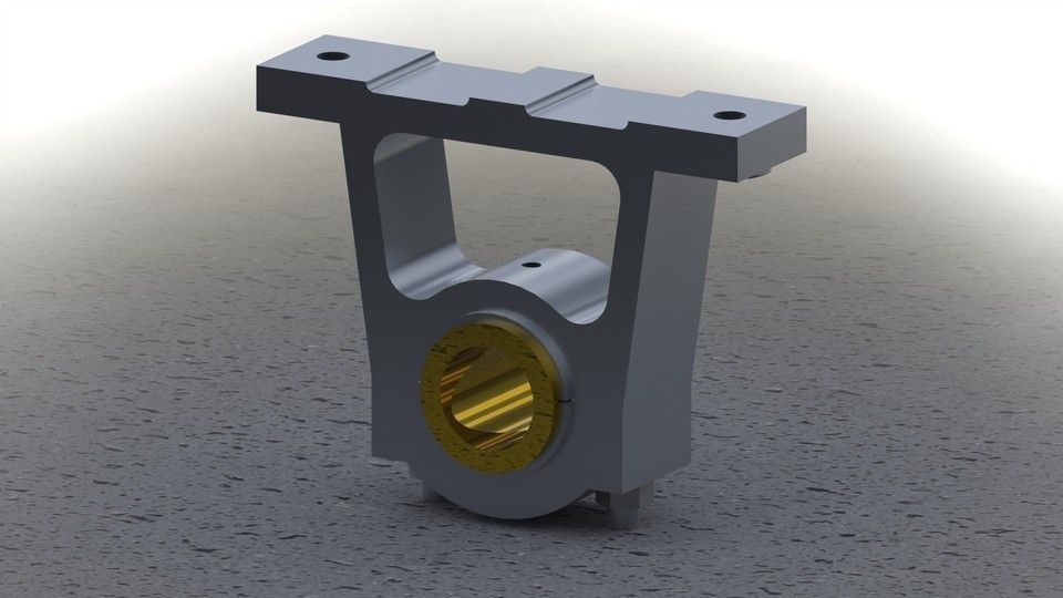 Pedestal Bearing using Topdown Design free 3D Model .stl .sldprt