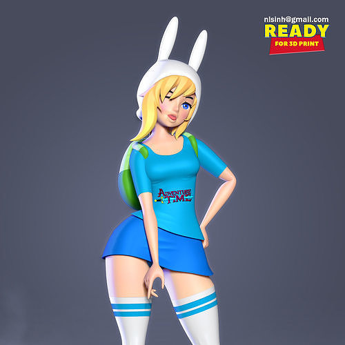 Fionna - Adventure Time Fanart 3D print model
