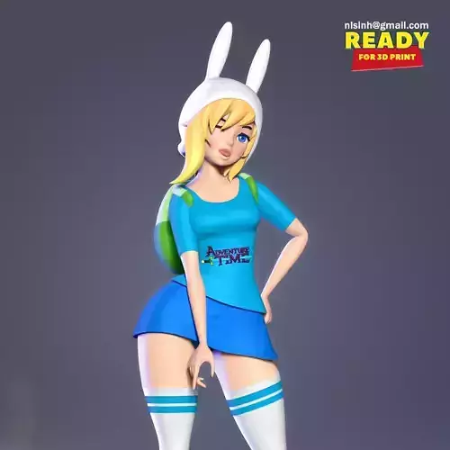Fionna - Adventure Time Fanart 3D print model