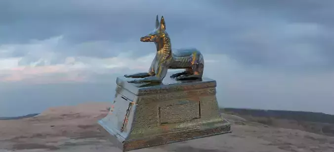 Anubis Statue 2 3D model