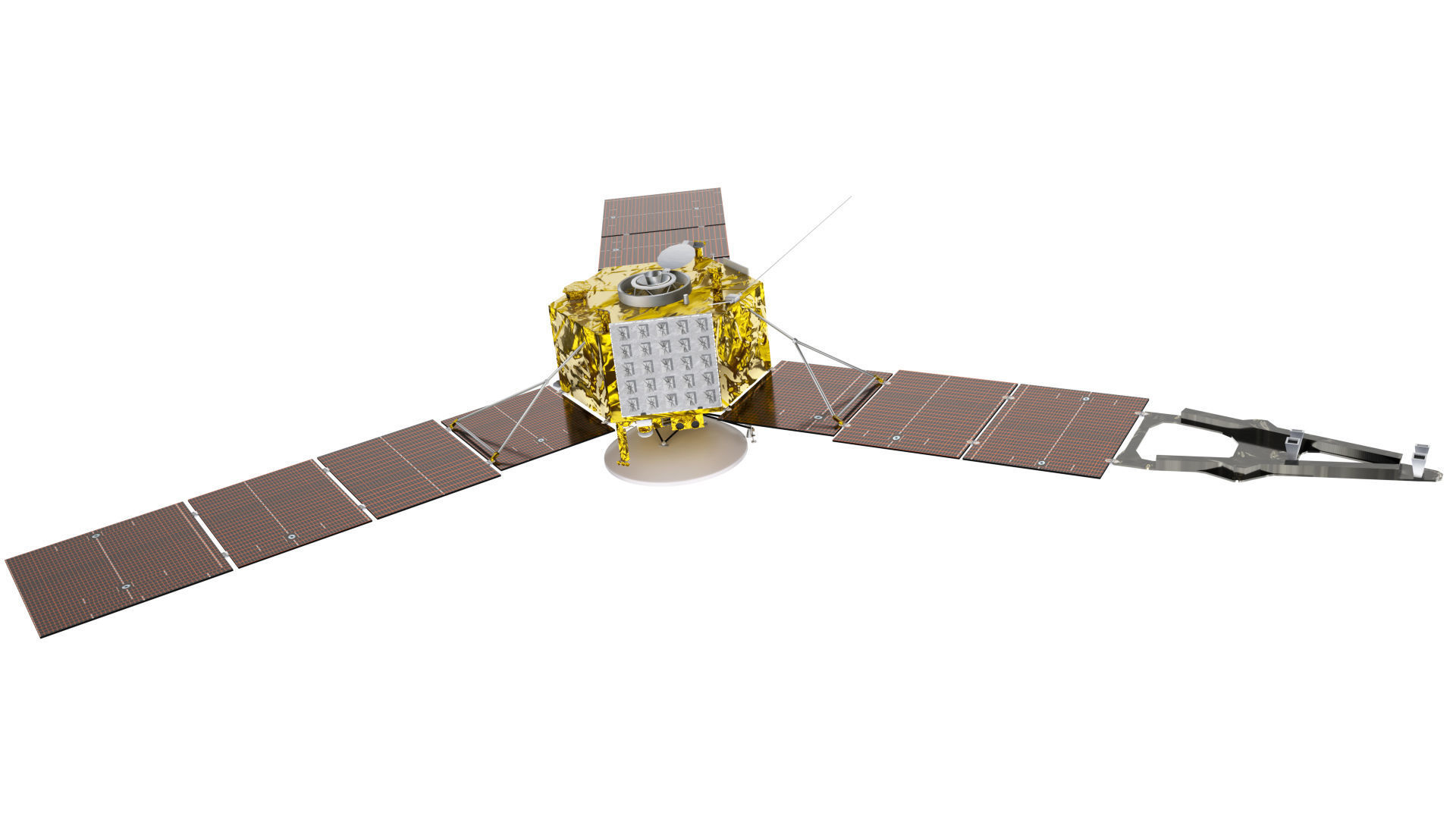 Juno spacecraft Low-poly 3D model_9