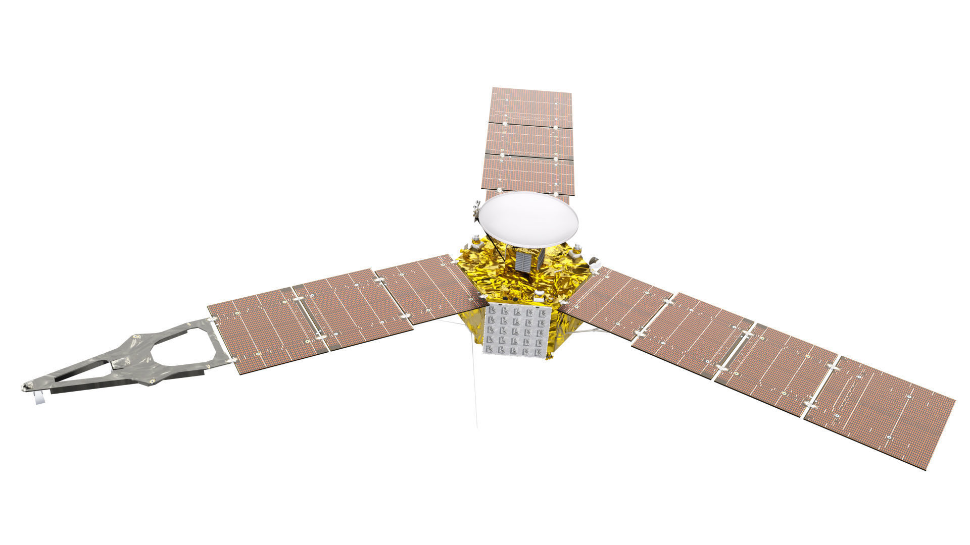 Juno spacecraft Low-poly 3D model_8