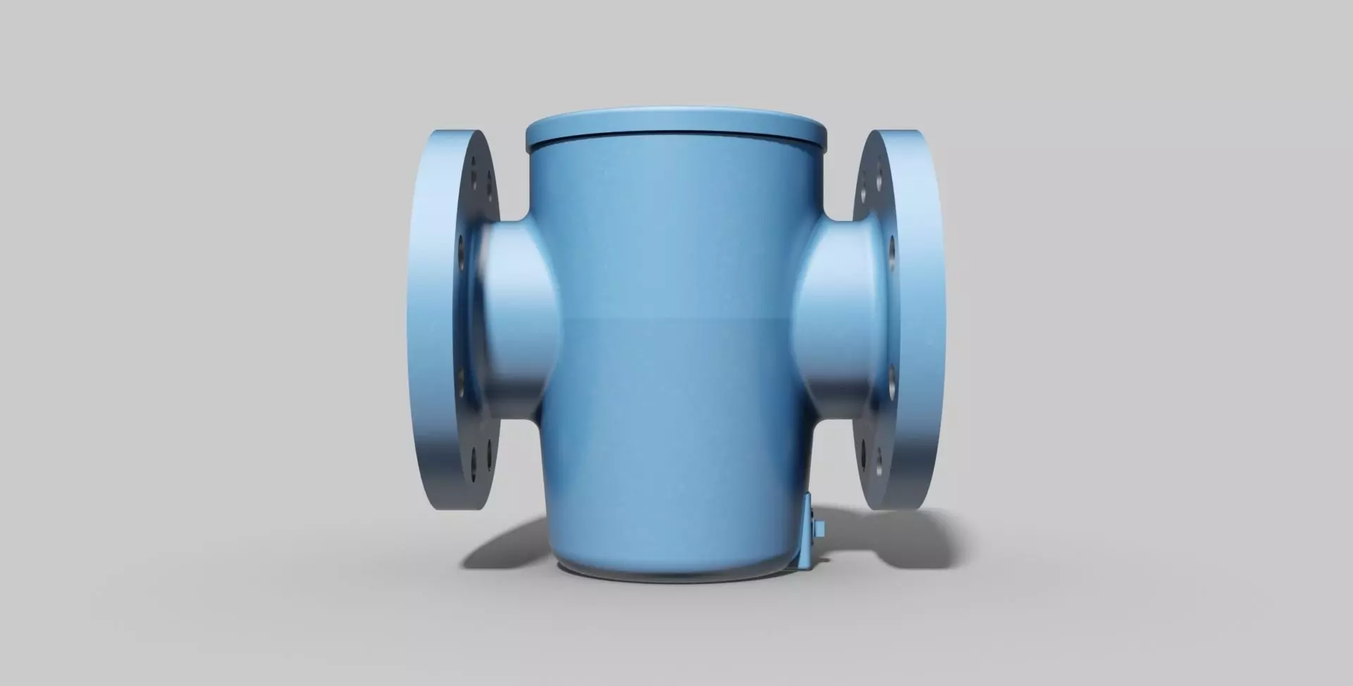 DN80 PN16 - Basket filter - Autodesk Inventor 3D model_0