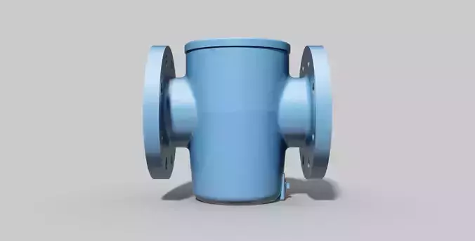 DN80 PN16 - Basket filter - Autodesk Inventor 3D model DN80 PN16 - Basket filter - Autodesk Inventor 3D model
