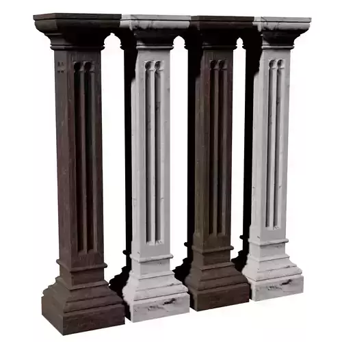 Gothic column with 2 materials
