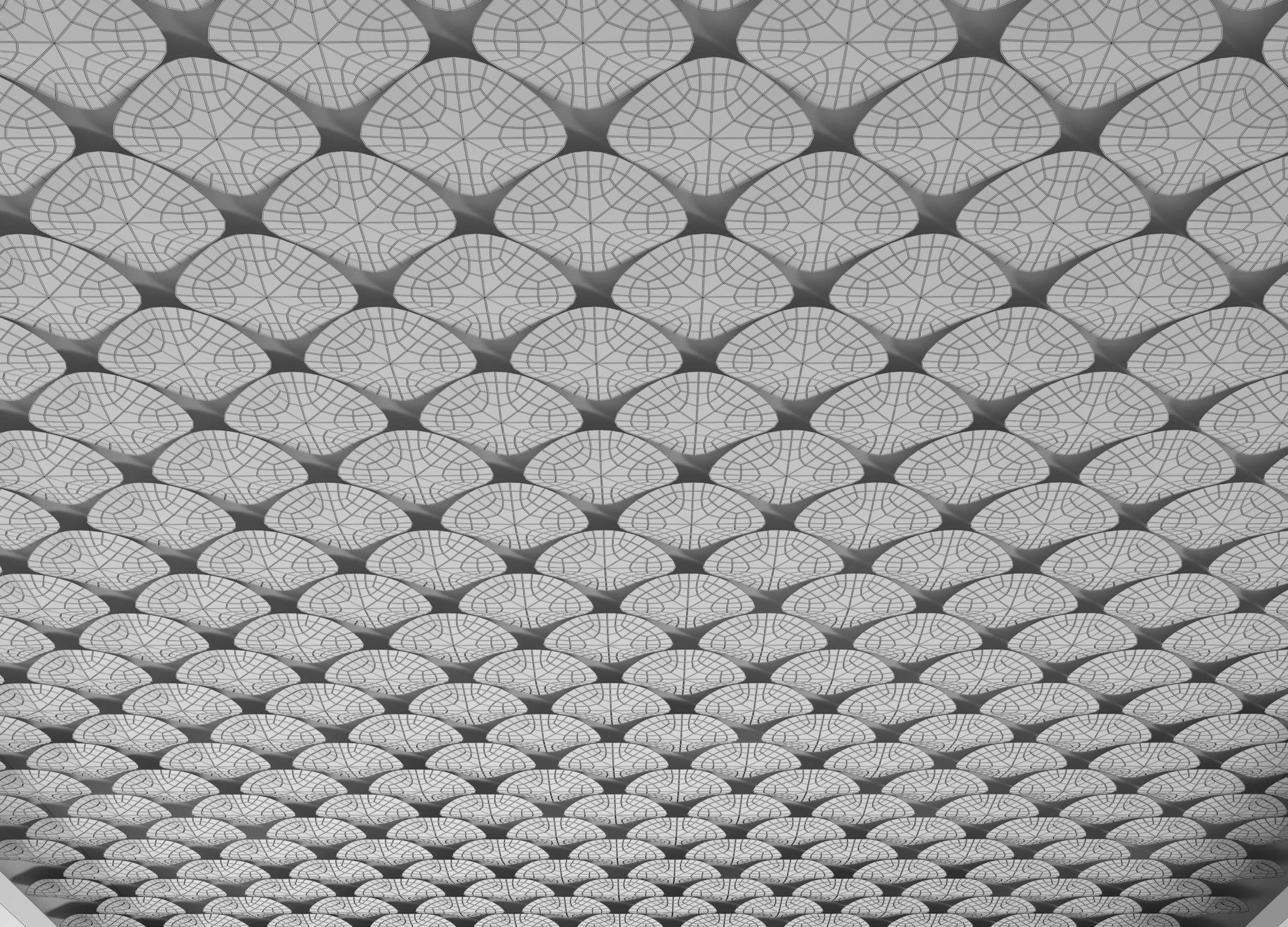 Decorative wall  3D model_7