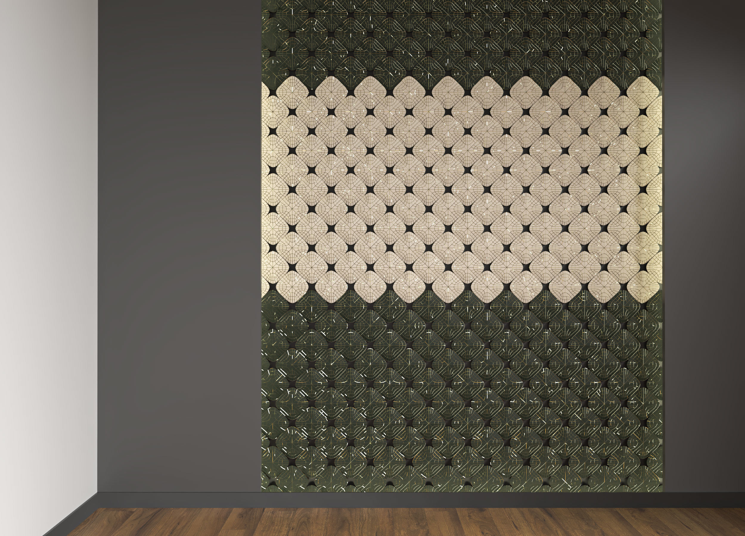 Decorative wall  3D model_3