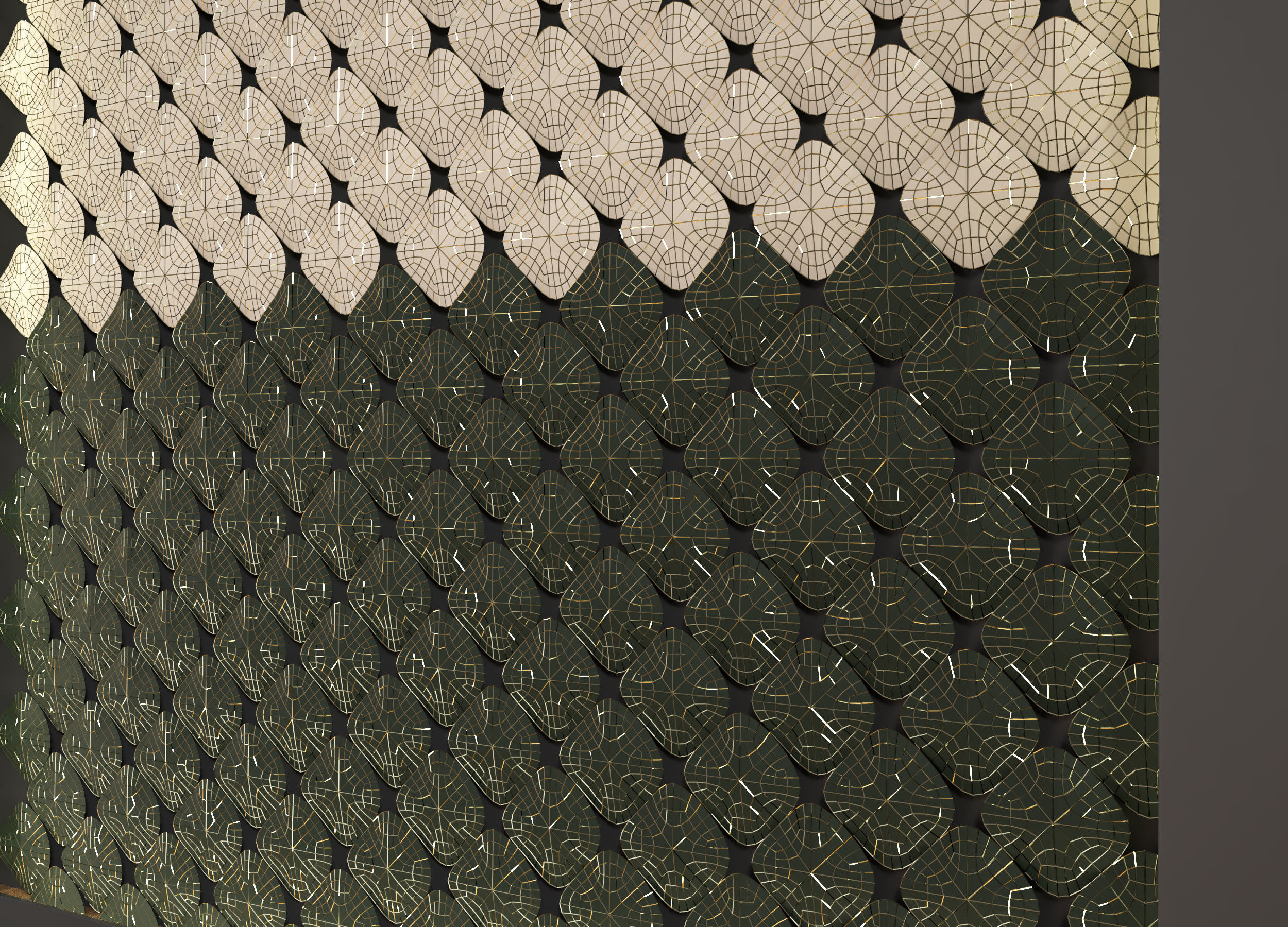 Decorative wall  3D model_2