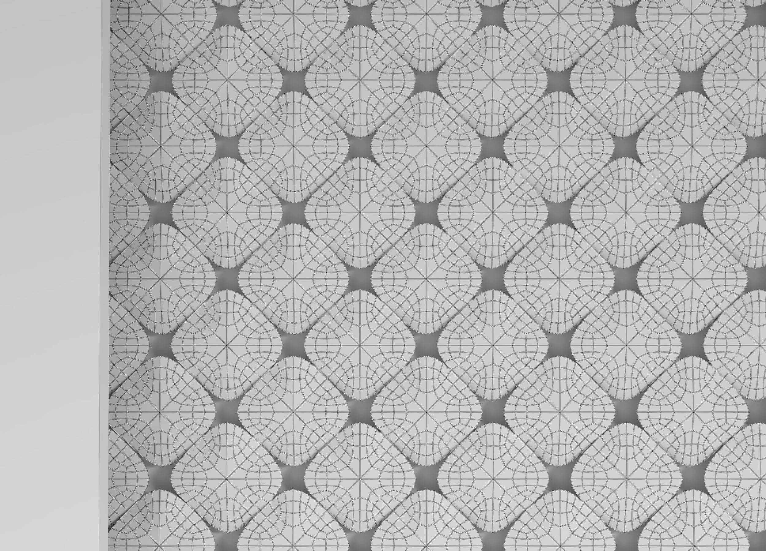 Decorative wall  3D model_6