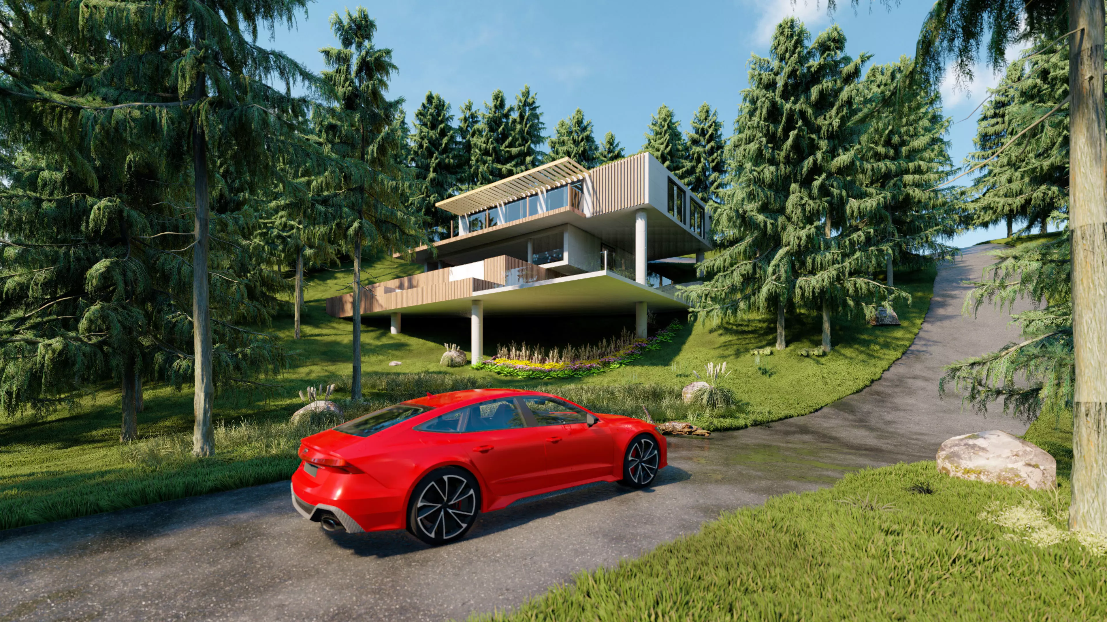 LUMION 11 SCENE VILLA 7 Free 3D model